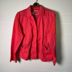 Natalie & Me Women's Red Lightweight Jacket- XL